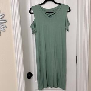 Ashley blue off the shoulder dress size M